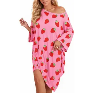 Plus Size Moo Moos for Women Oversized Sleep Shirts for Women Oversized Nightgown with Pocket Fit S-5XLGift.