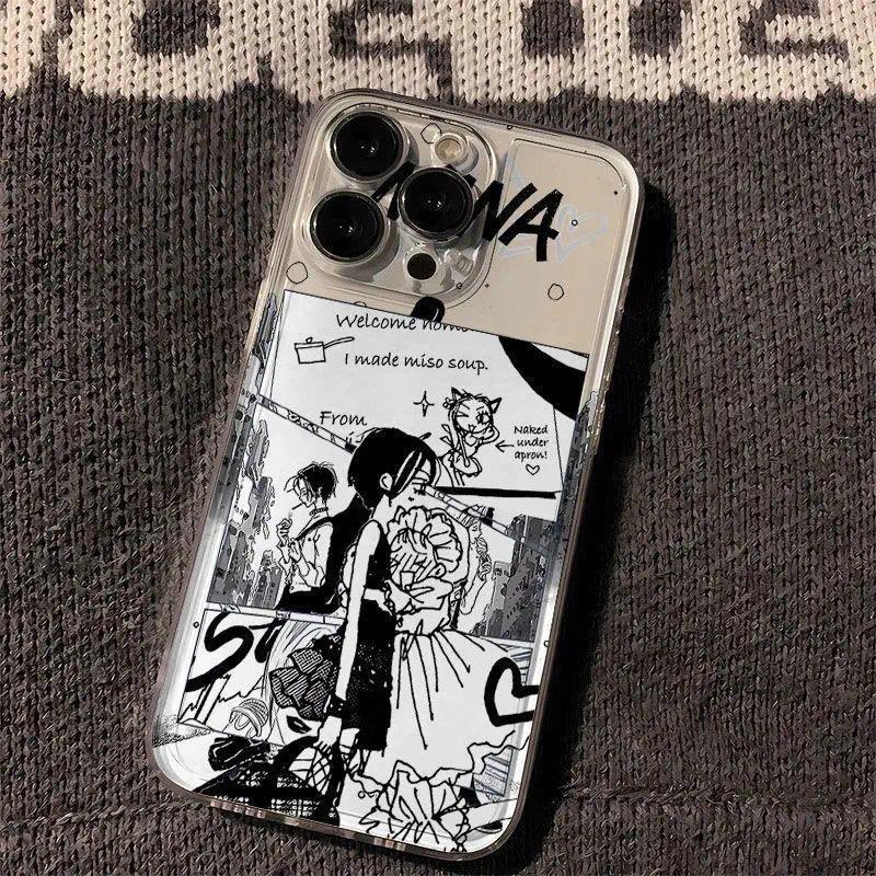 Japan Anime N-Nana O-Oosaki Phone Case For iPhone 17 Air 16 15 14 13 12 11 Pro Max Plus   Shockproof Transparent Cover
