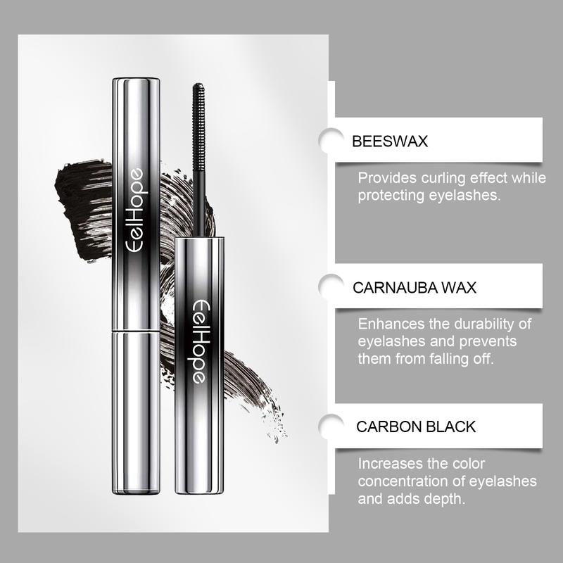 Eelhope 4d Curling Iron Mascara, Natural, Thin, Volumizing, Waterproof, Sweat Resistant Mascara