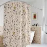 Silly Goose Print Shower Curtain, Washable Polyester Bathroom Decor and Accessories for Kids, Whimsical House Decor, Cottagecore Farmhouse Gift for Animal Bird Lovers (Bathroom Makeover Essential)