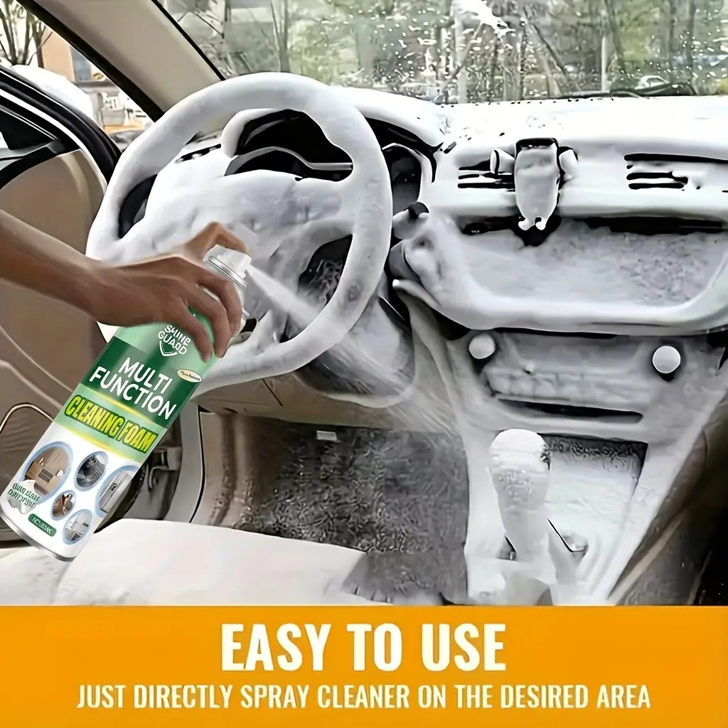 Multi Purpose Foam Cleaner - Foam Formula, Fast Acting, Very Suitable for Kitchen Degreasing And Decontamination, Stove, Bathroom, Floor, Car Interior, And Other Multi-functional Cleaners