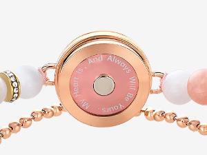 TOTWOO Long Distance Touch Bracelets for Couples, Vibration and Light for Love Couples, Gifts for Girlfriend, Bluetooth Pairing, Jewelry