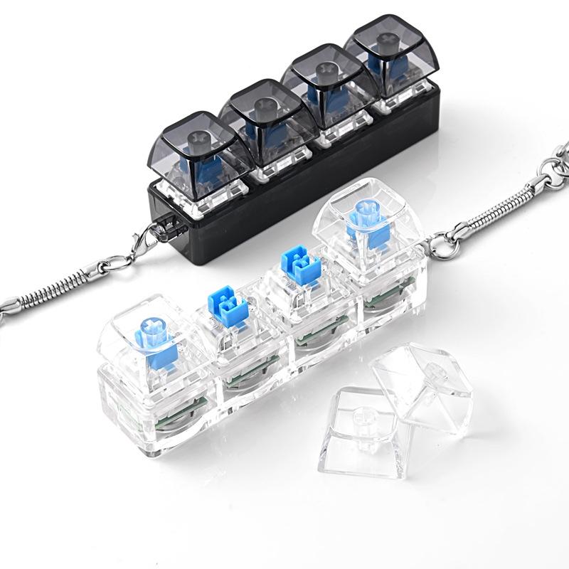 Button Press Squishy Keychain, Household Stress Relief Decor for Daily Use