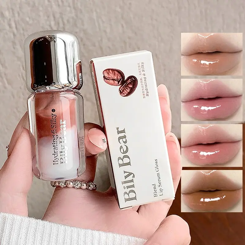 Dual-Tone Lip Essence, Hydrating and Moisturizing, Glossy Glass Lip Balm, Perfect for Daily Use, Brightening and Nourishing Lips