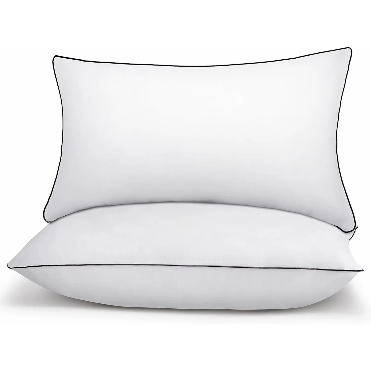 Pillows Set of 2, Supportive Bed Pillows, Standard Size| 20 x 26 standard size pillow inserts, set of 2 with plush fill, breathable, and easy fluffing