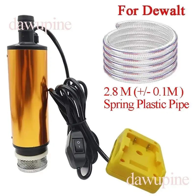 Portable Oil Well Drainage Pump Compatible with Dewalt 18v Lithium Battery, Efficient Water Extraction Tool for Outdoor Use, Powered Pump