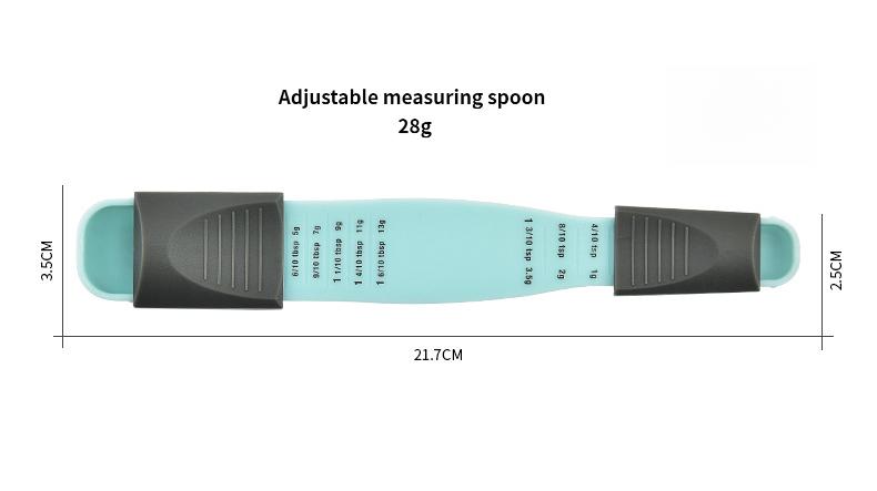 Adjustable measuring spoon, baking plastic measuring spoon, kitchen tool plastic graduated measuring spoon, adjustable measuring spoon set