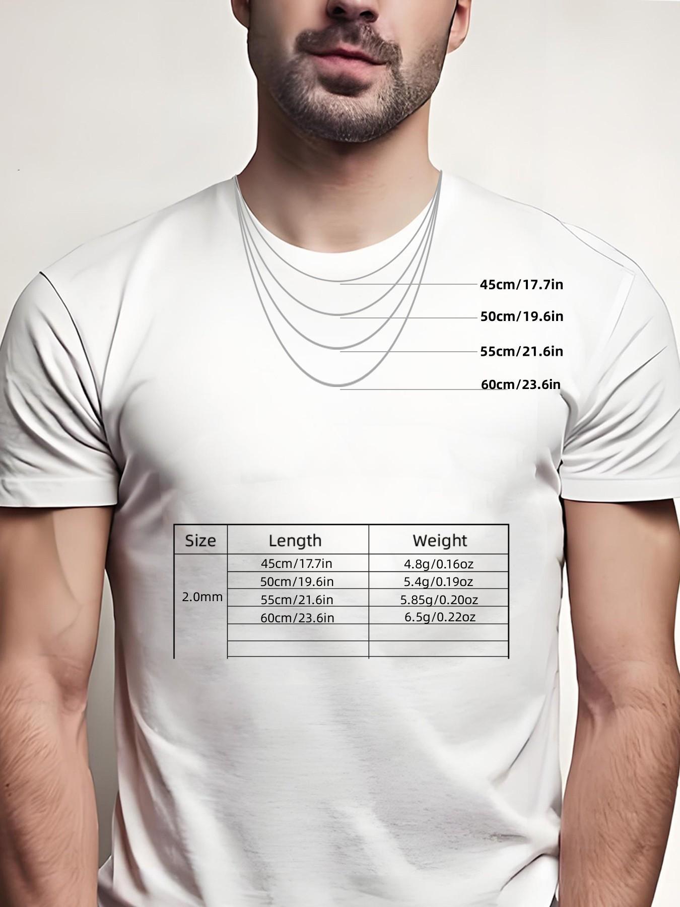 925 Sterling Silver Simple Chain Necklace for Men & Women, Fashion Jewelry for Party, Daily Clothing Decor, Daily Wear Necklace, Trendy All-match & Exquisite Jewelry for Birthday Gift, Minimalist Chain Necklaces