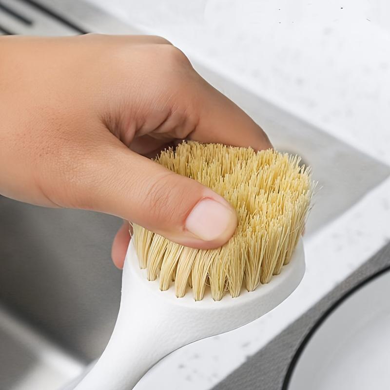 1pc, Multifunctional Long-Handled Kitchen Cleaning Brush - Durable Bristles, Suitable for Pots, Dishes, And Pans - Ideal for Use in Bathrooms, Bedrooms, Living Rooms, And Outdoors, Powerful Kitchen Cleaning Brush