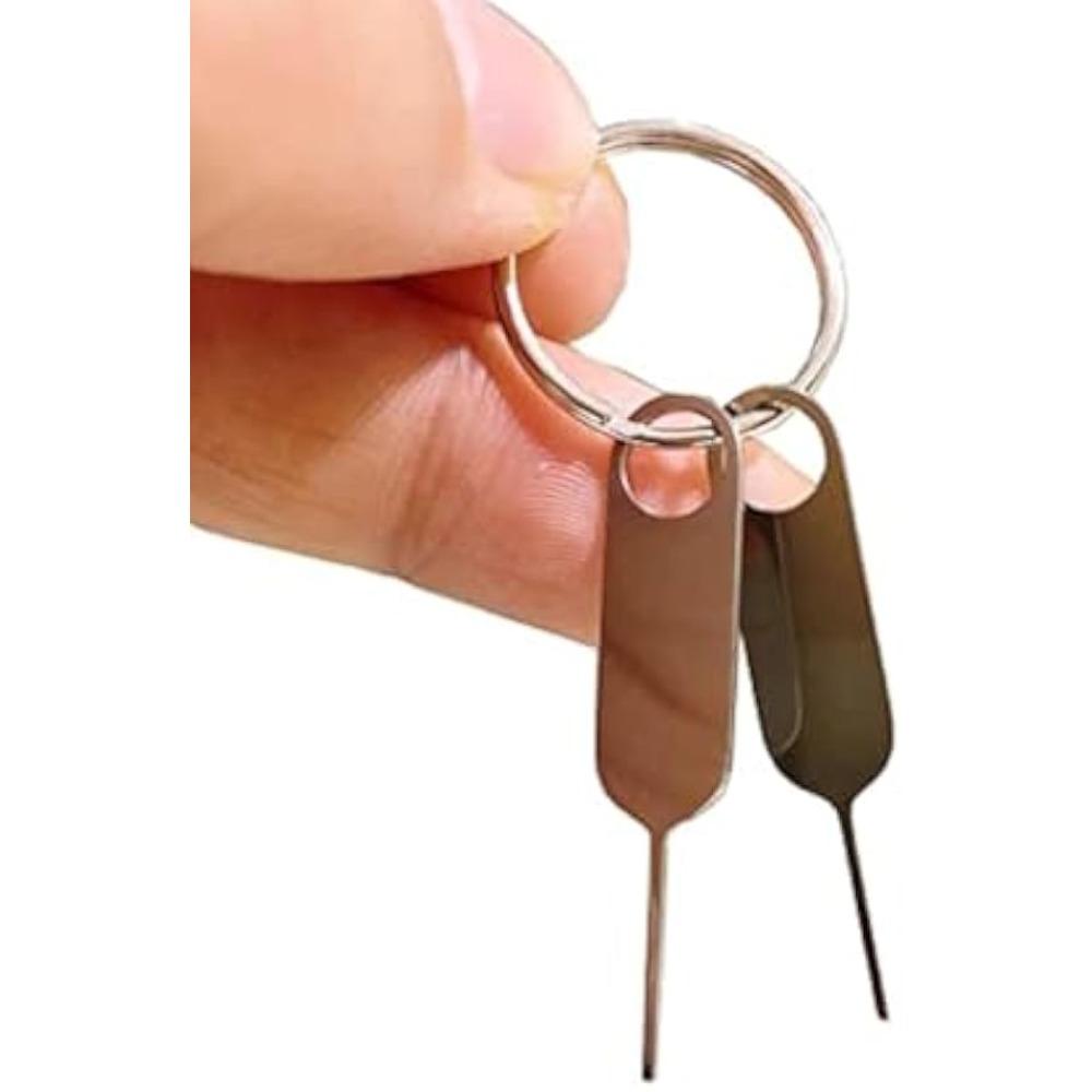 2Pack Universal Sim SD Card Tray Opening and Doorbell Security Reset Removal Tool Eject Pin For iPhone,Google Pixel,Samsung,Motorola Phones (Key Ring is not Included)
