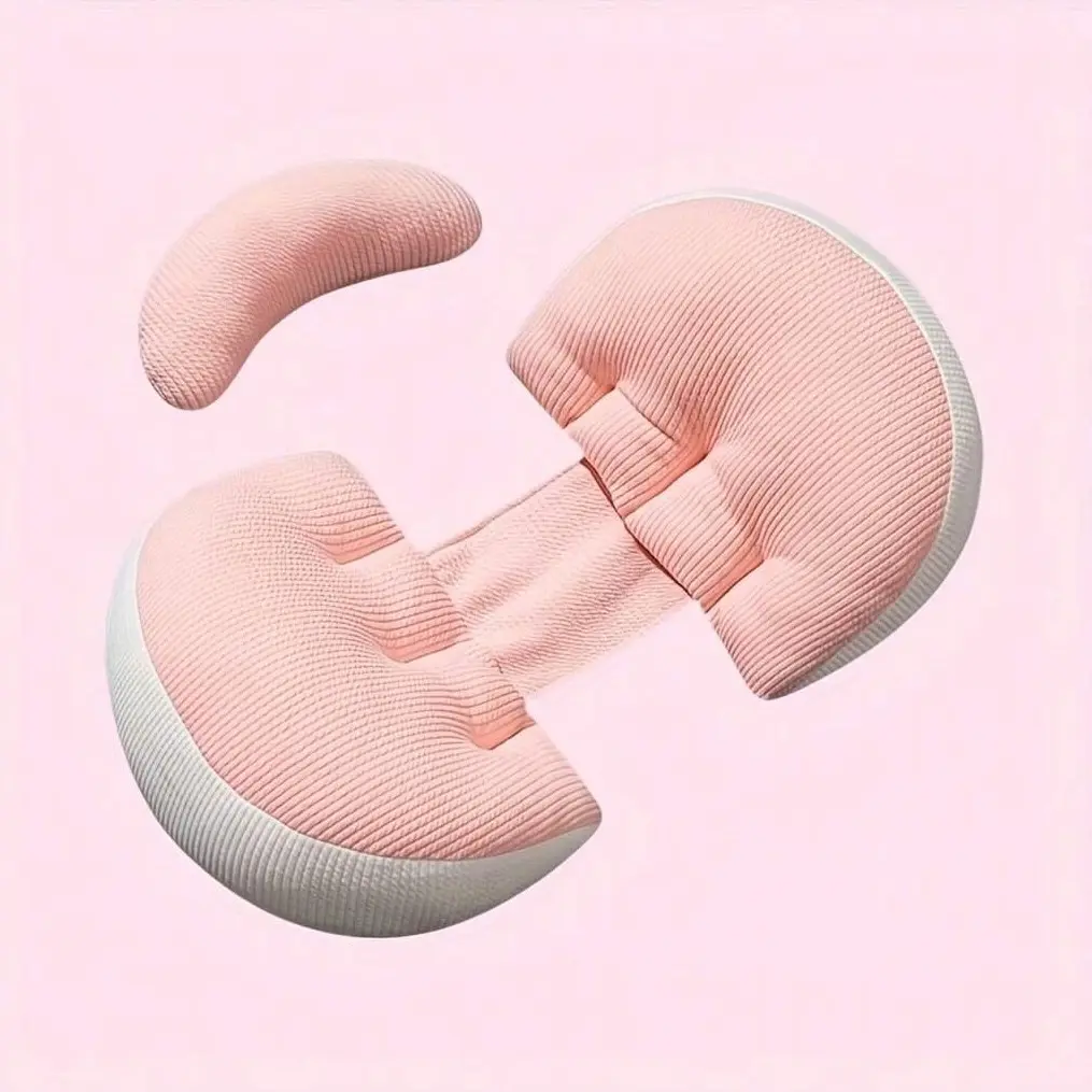 Pregnancy Pillow for Side Sleeping, Waist Support Cushion, Breathable Maternity Pillows, Essential Pregnancy Sleep Aid, Maternity Supplies