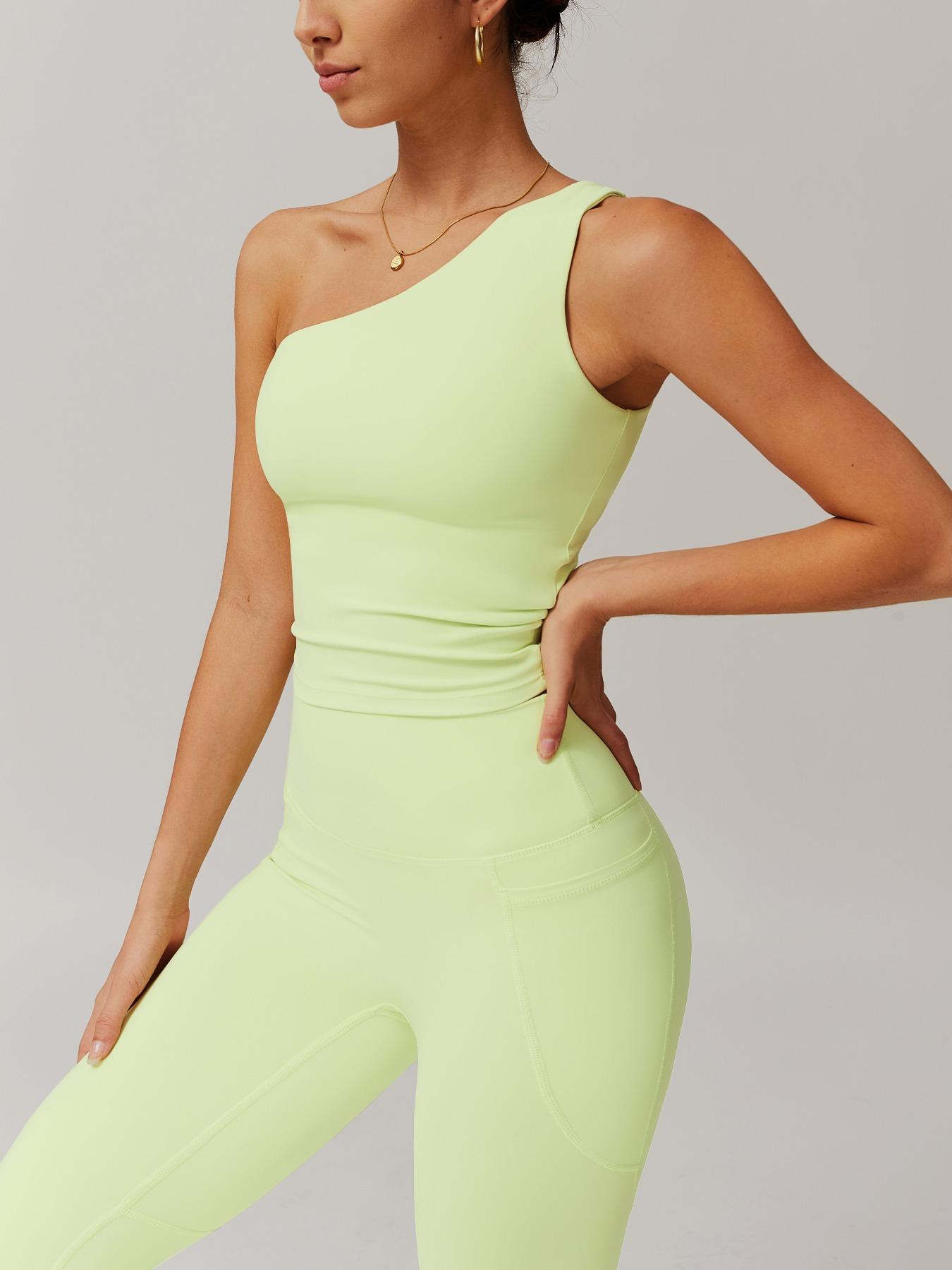 Women's Solid Crop Top & Leggings Tracksuit Set, Casual Breathable Sportswear Set for Workout Running, Ladies Sportswear for All Seasons, Activewear, Yoga Wear, Workout Clothes Women, Sweatsuit Sets, Workout Running Outfits