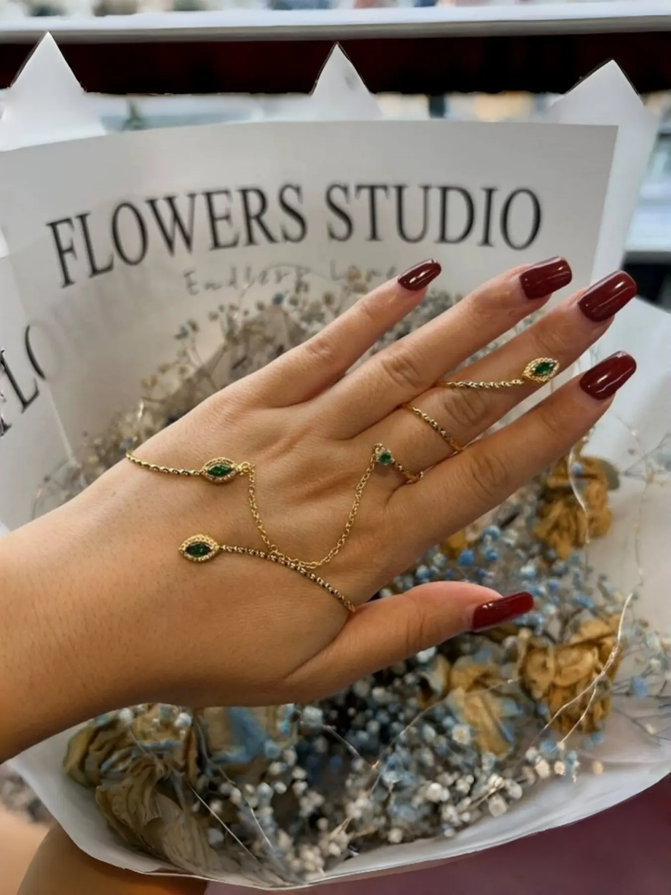 1pc Evil Eye Hand Chain Bracelet for Women, Dainty Finger Bracelet, Casual Geometric Style, Alloy Material, All Seasons Jewelry
