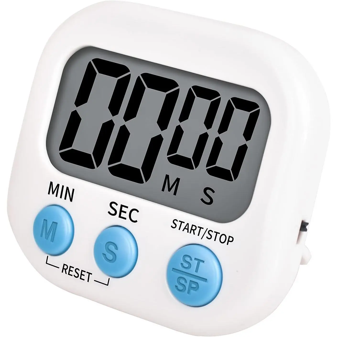 Timer for ,KitchenTimer Digital, ,Loud Ring,Stand for Cooking,Classroom,Bathroom,Teachers,(White), (JS-118)