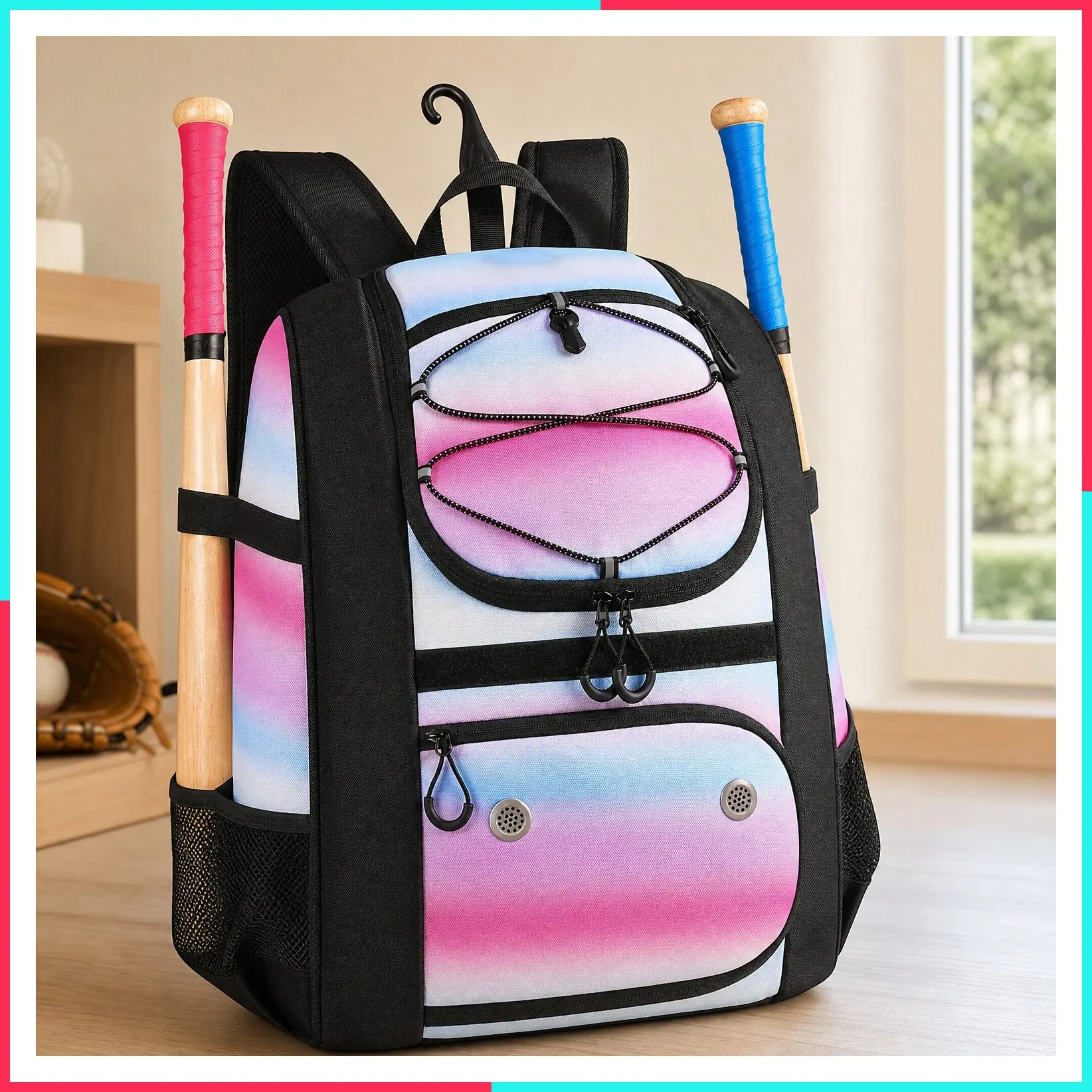 Lightweight Softball Baseball Backpack with Shoe Compartment