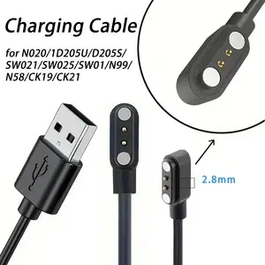 Smartwatch Charger Cable for IP68, Id205l, Sw021, 1m Magnetic, Compatible with Multiple Models, Durable Design, Ideal Gift for Tech Enthusiasts