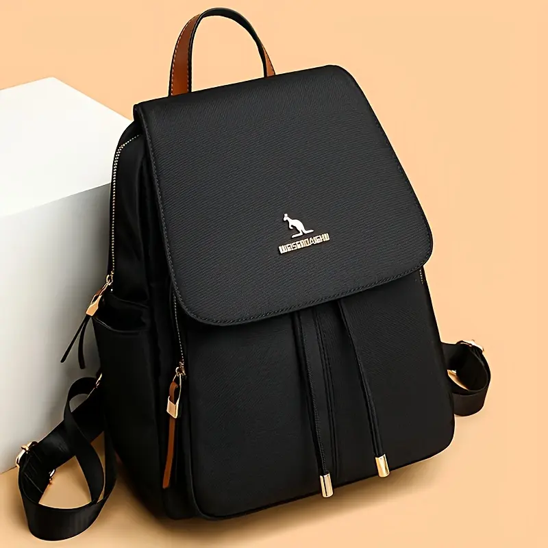 Fashionable And Versatile, a Must-Have for Commuting! Fashionable Women'S Backpack with Large Capacity And Multi-Layer Design, Drawstring Closure with Exquisite Metal Additions, Showcasing a Easy And Elegant St