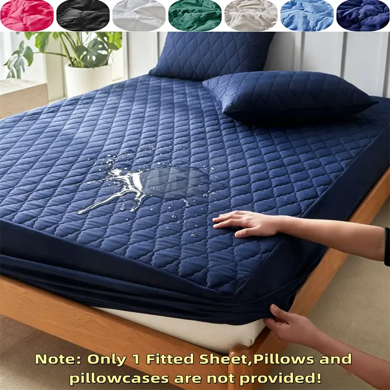 1 piece, high-quality rhombus quilted mattress, waterproof and dirty mattress protective cover, deep pocket full package is not easy to shift, multi-color optional, full-size mattress, king and queen size, universal in all seasons, suitable for bedrooms.