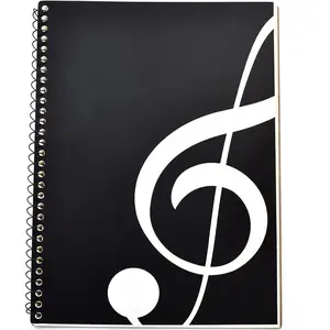 Music Notebook Composition Manuscript Staff Notebook with 100 Pages 10.24x7.5 inch/26x19cm Music clef notebook