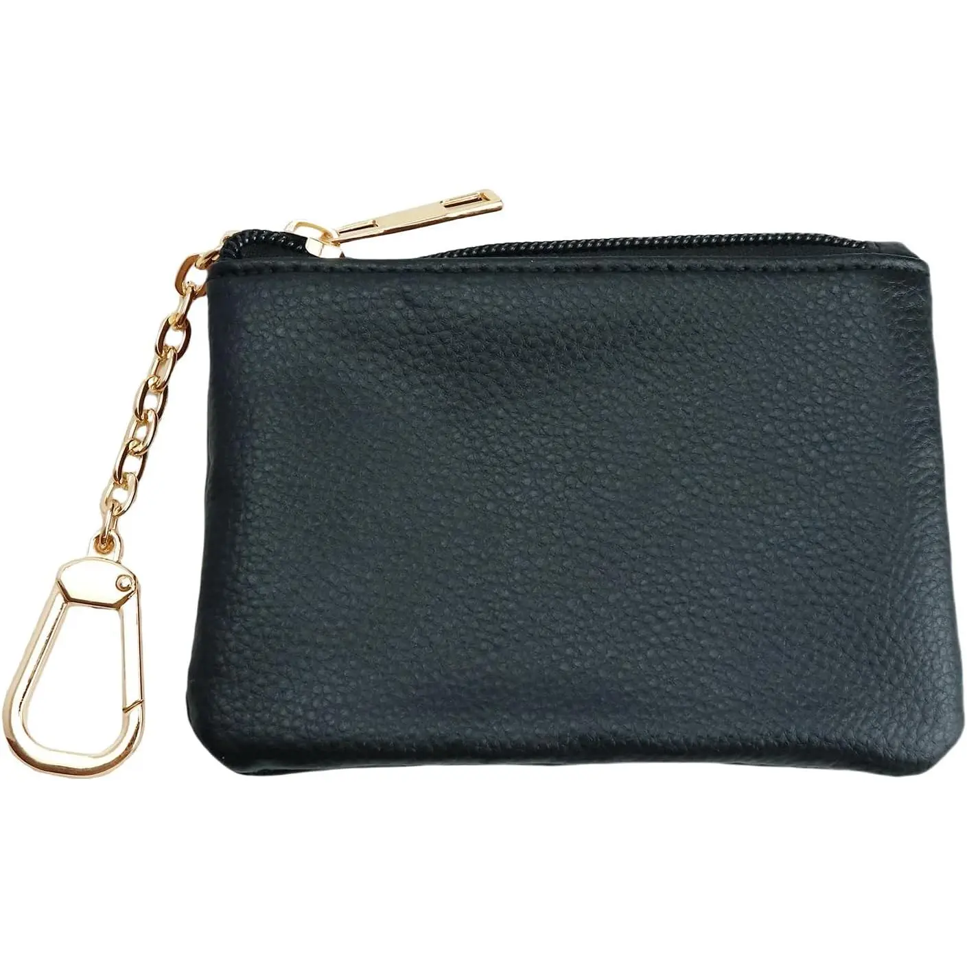 Purse, Small Change Purse with Card Holder,  Pouch Wallet for Women and Men (Black)