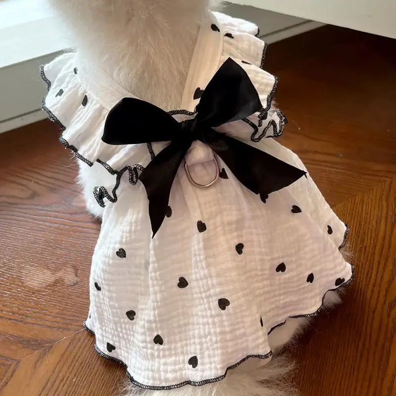 Cute Romantic Lace Pet Dress for Dogs & Cats, One-Piece Design for Special Occasions, Adorable Pet Clothing for Love Celebrations, Puppy Clothes, Husky Clothes, Kitten Clothes