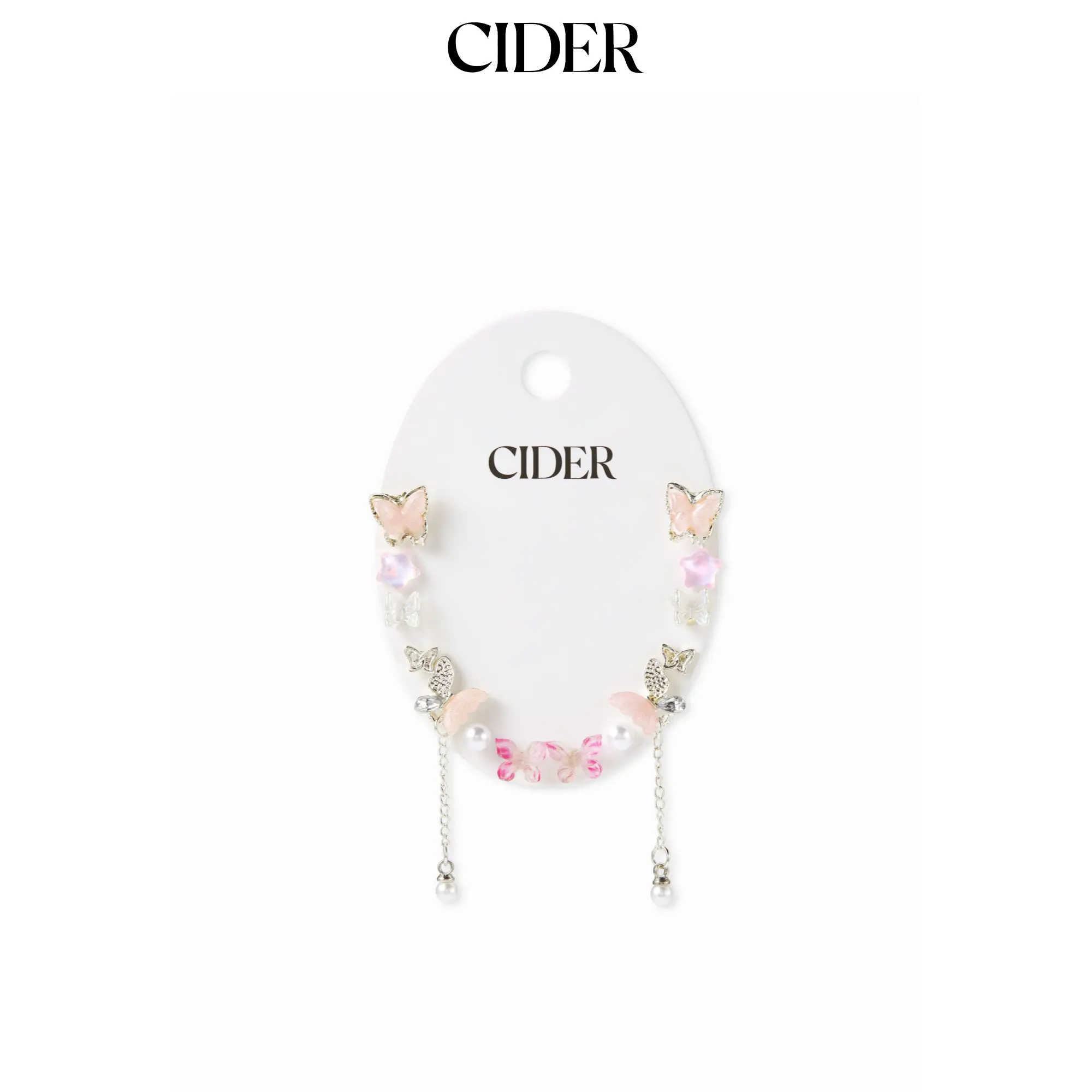 Cider 7 PAIRS BUTTERFLY STUD EARRINGS SET