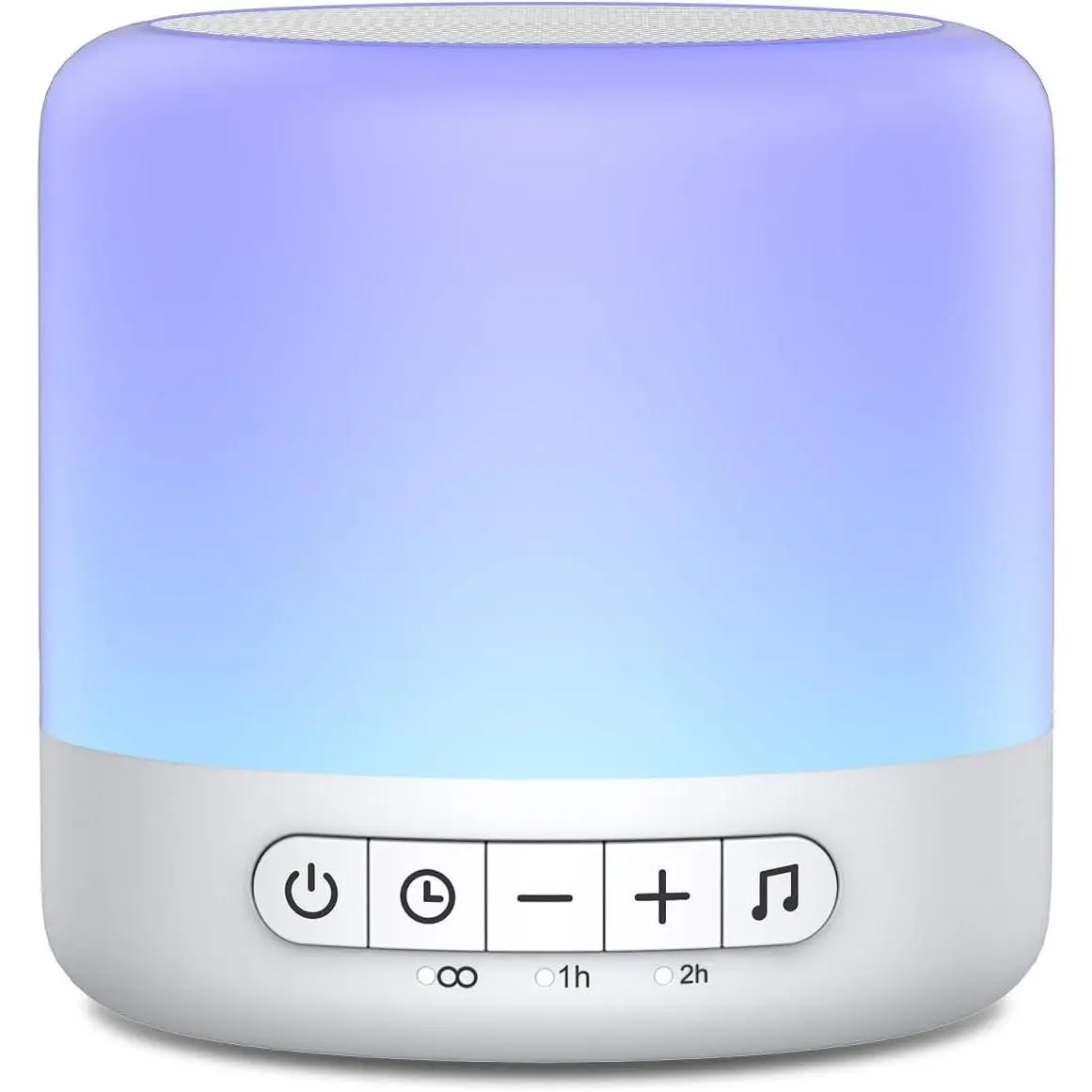 White Noise Sound Machine with 30 Soothing Sounds, 12 Night Light Options, 32 Volume Levels & 3 Sleep Timers – Portable Soundbar Speaker for Baby, Adults, Office, Travel, Noise Canceling, Lullaby & Rain Sounds(Gift)