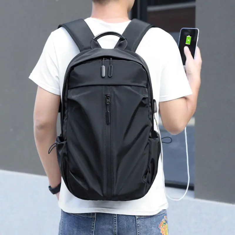 Lightweight waterproof travel backpack, men's large-capacity business laptop bag, casual minimalist business fashion backpack