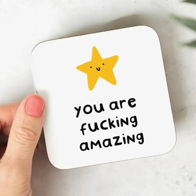 1PC acrylic coaster You Are Fucking Amazing coaster Thank You Gift, Friendship Gift, Positivity, For Best Friend, Doctor, Nurse, Teacher, Appreciation