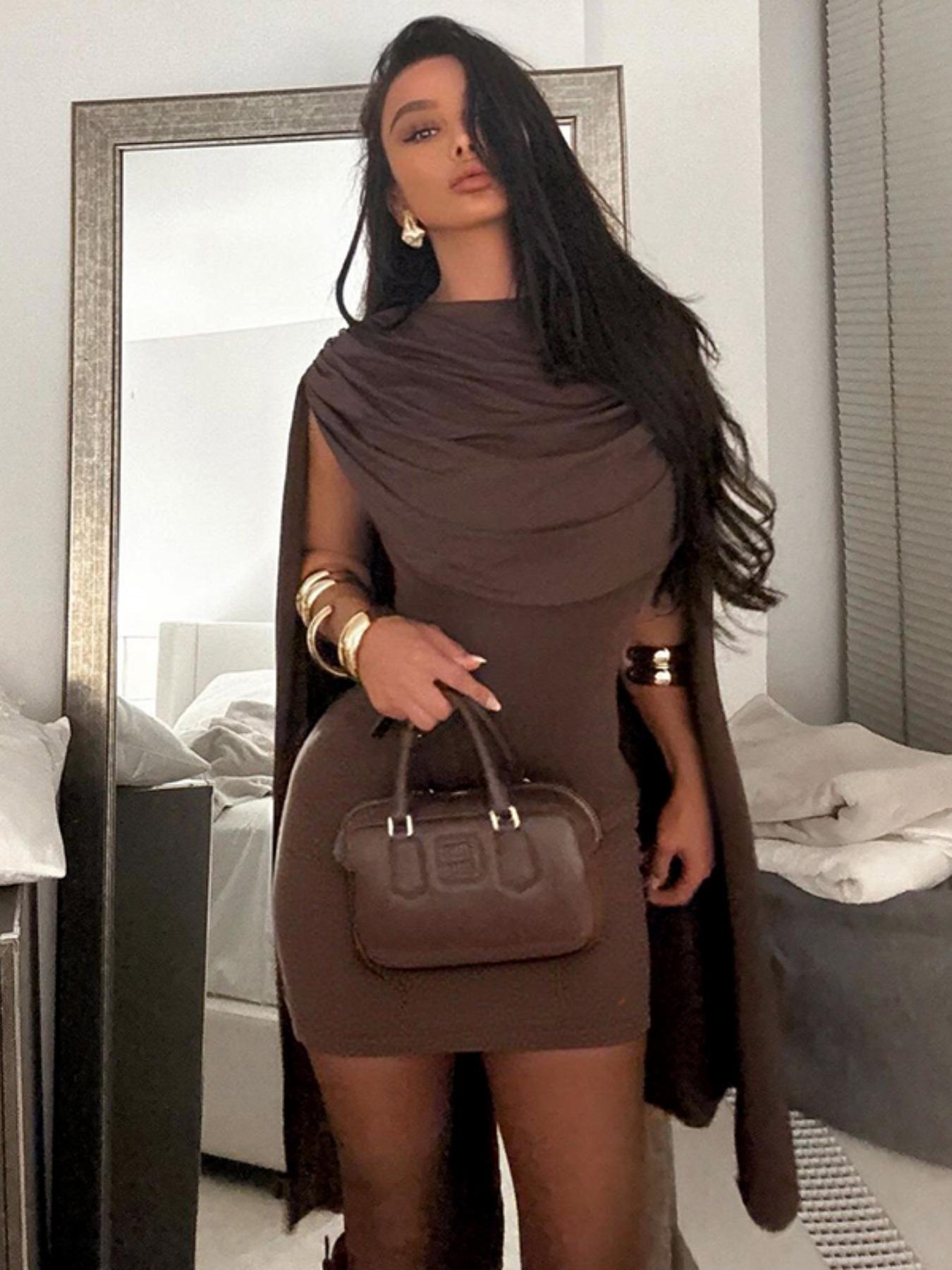 Women's Plain Dress, Elegant Sleeveless Short Dress for Party Club Dating Formal Wear, Ladies Clothes