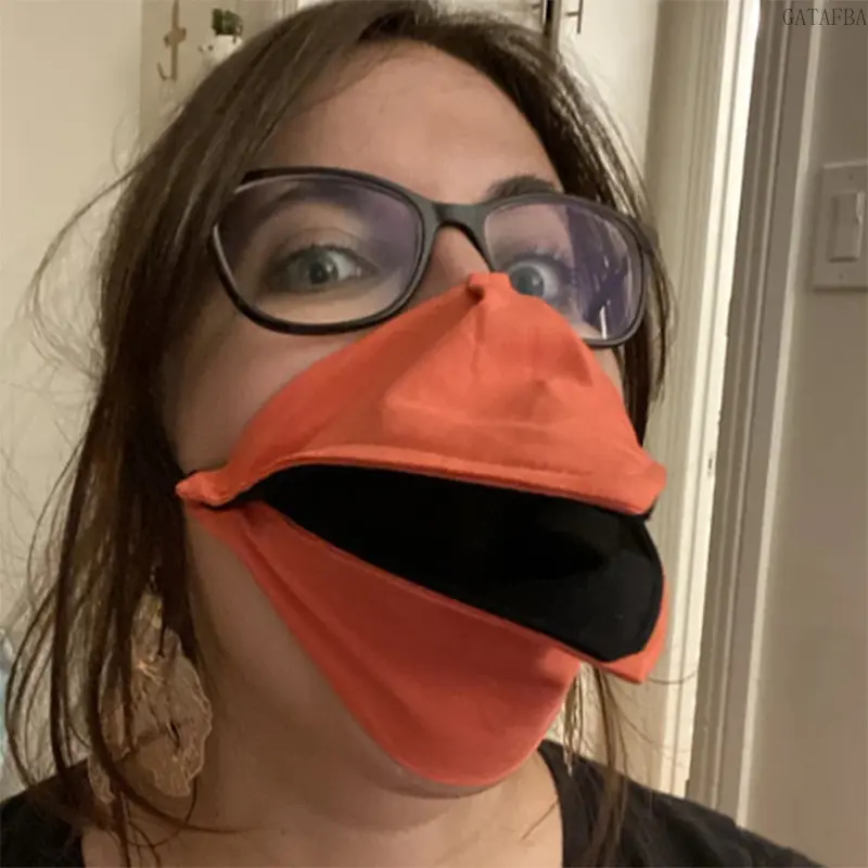 New Bird Beak Cotton Face Mask, Duckbill Shape, Particle Resistant, Warm and Breathable Fabric Mask