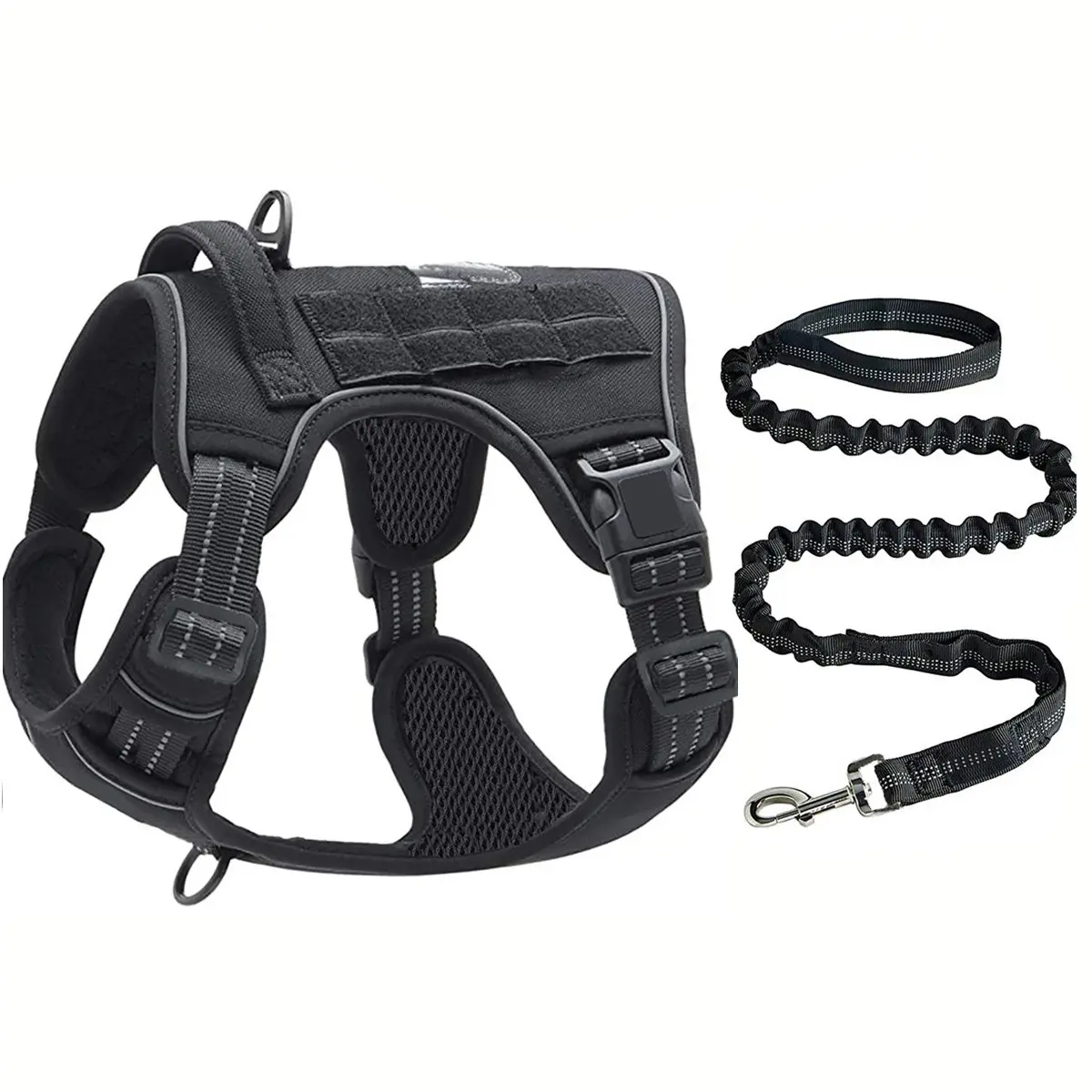 Durable Nylon Harness for Medium to Large Dogs, Escape-Proof Dog Chest Harness, Soft and Comfortable, Breathable Outdoor Gear