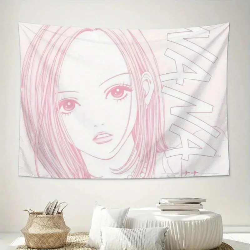 NANA Komatsu Nana Anime Tapestry Wall Hanging, Popular Japanese Anime Ins Aesthetic Room Decor Made Of Soft Premium Polyester, Stylish Home Ornament For Bedroom Dorm Apartment Living Space, Works As Photo Backdrop, Ideal Holiday Birthday Gift For Anime Lo