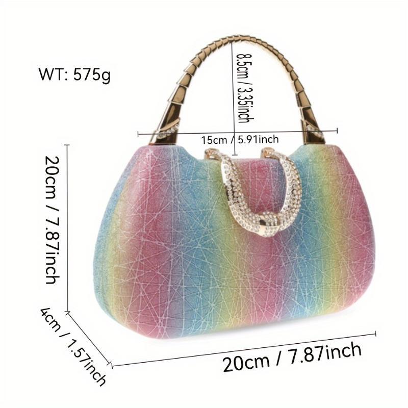 Women's Clutch Bag Rainbow Clutch Bag Banquet Dinner Bag Personality Fashion Single Shoulder Crossbody Chain Bag Handbag Wedding Cocktail Party, Purse Sparkly Purse university bag large capacity beach bag Minimalist Large Tote affordable designer Luxury Women's Clutch Bag Rainbow Clutch Bag Banquet Dinner Bag Personality Fashion Single Shoulder Crossbody Chain Bag Handbag Wedding Cocktail Party, Purse Sparkly Purse university bag large capacity beach bag Minimalist Large Tote affordable designer Luxury