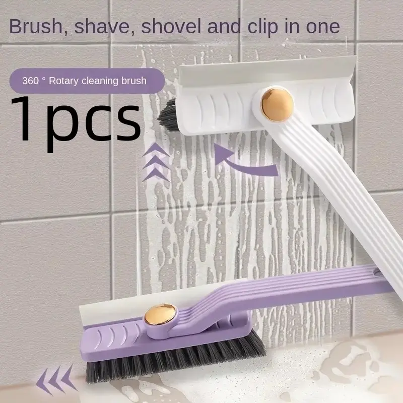 Multifunctional Rotating Gap Brush Four-In-One Bathroom Floor Scrubber, Tile Cleaning Seam Brush, No Dead Angle Cleaning Tool