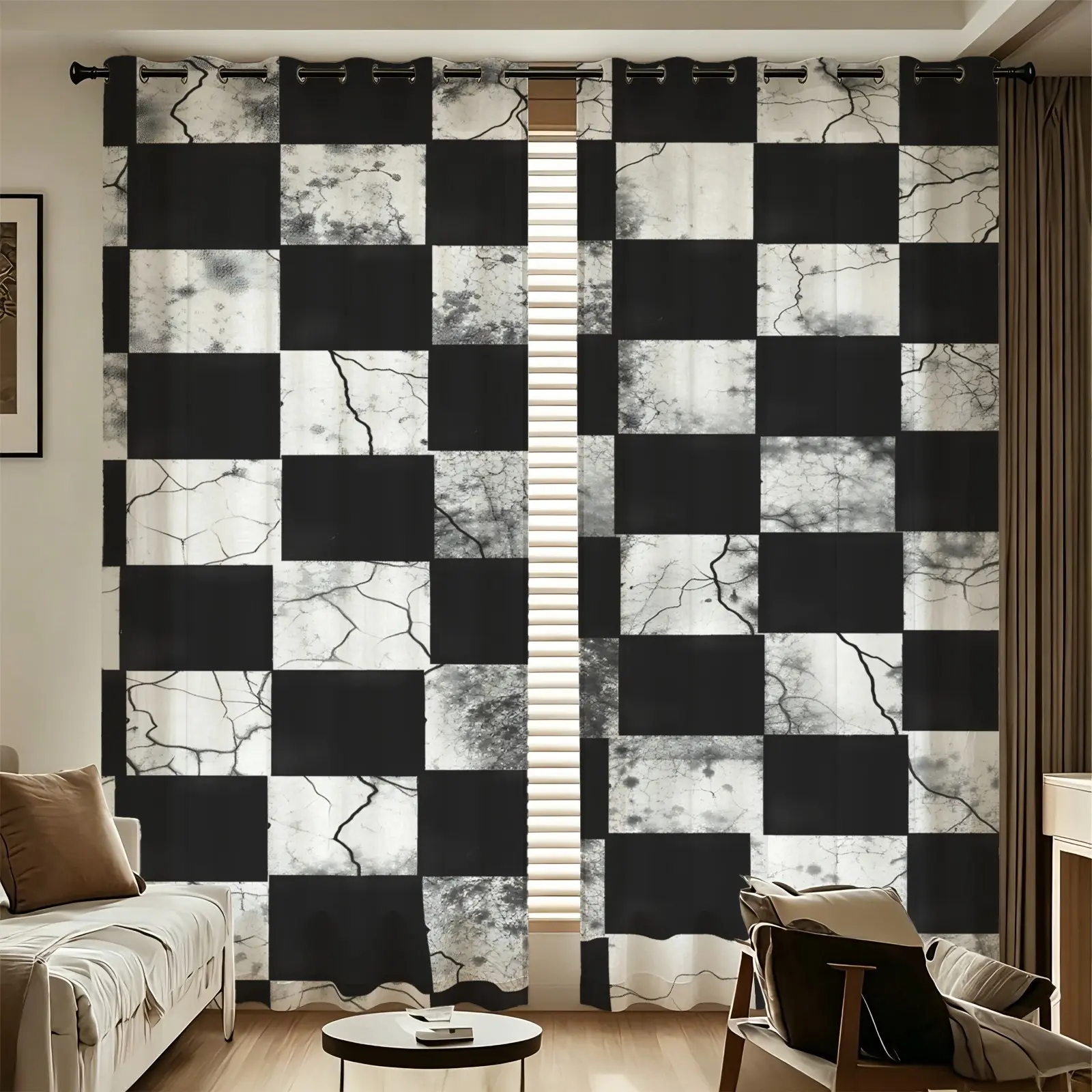 2-Pack Scottish Plaid Striped Curtains, 85% Blackout Thermal Insulated Drapes with Elegant Drape, Easy to Install and Maintain, Versatile for All Scenes, Home Atmosphere Soft Decor