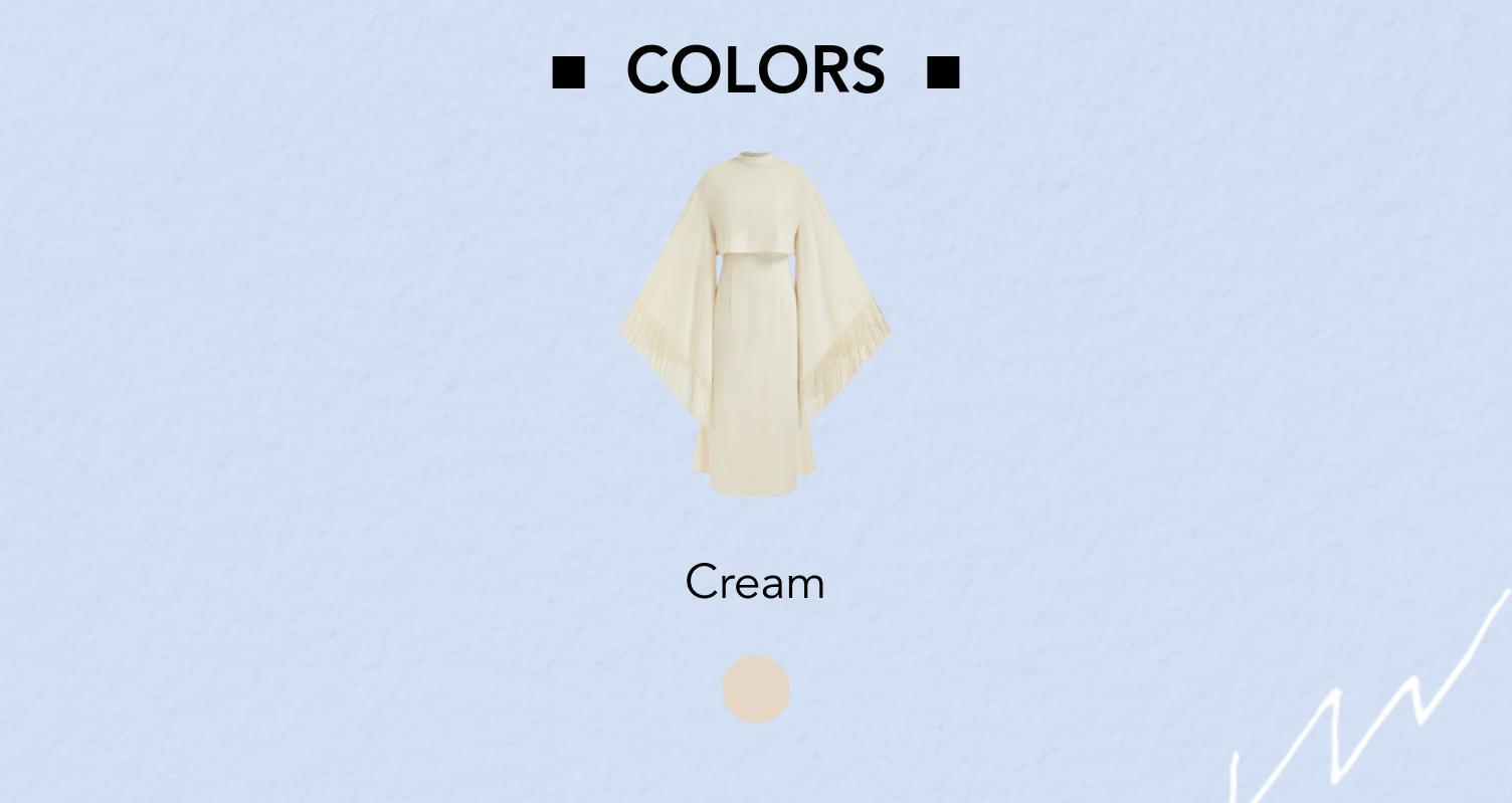 Cider High Neck Bell Sleeve Fringed cape overlay & Midi Dress Set