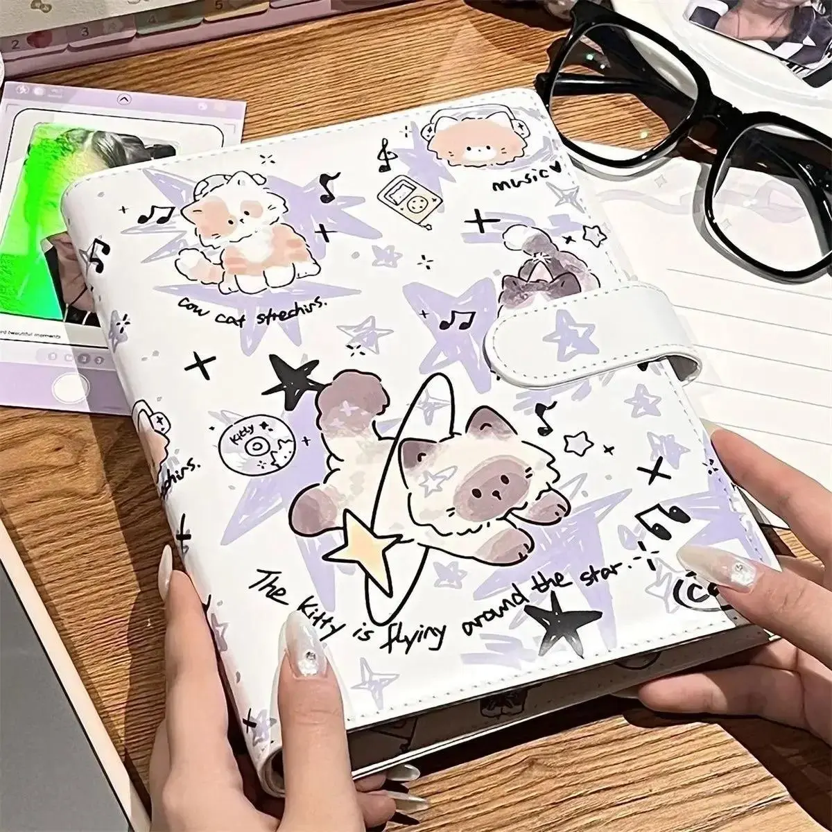 A5 Kpop Idol Photocards Holder PU Photo Album Photocard Binder Collect Book Album for Photographs Photo Card Supplies