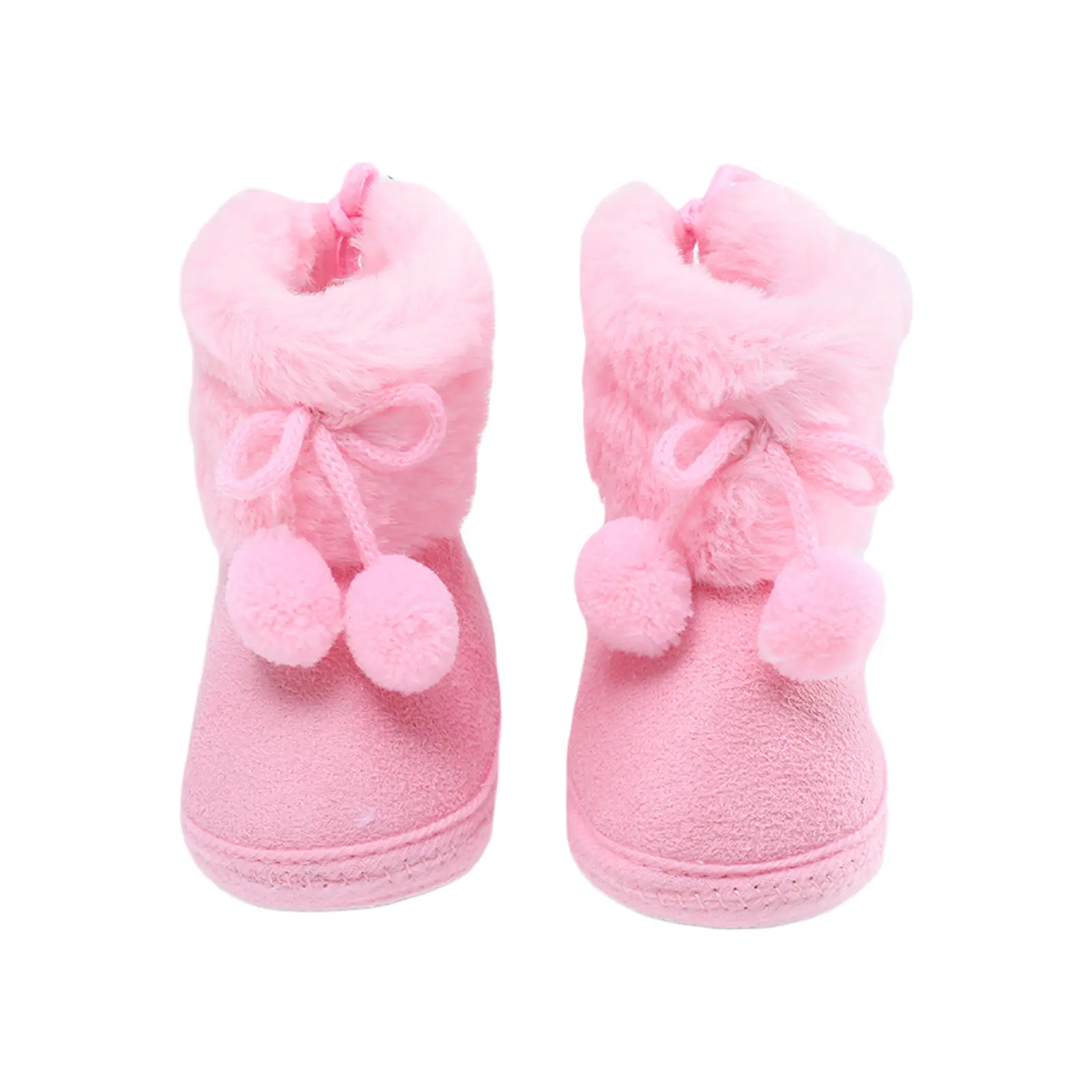 Newborn Baby Boys Girls Winter Warm Booties Soft Sole Shoes Socks First Walking Socks for 0-12 Months Cozy Lightweight Shoes