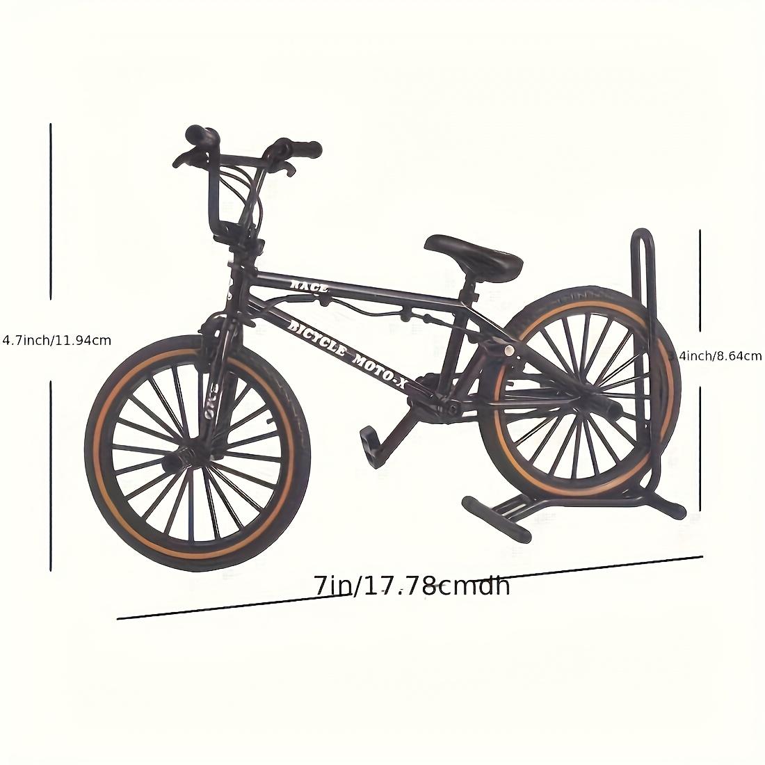 Premium 1/8 scale mini BMX finger bike - cast aluminum alloy, collectible toy for enthusiasts - three colors available