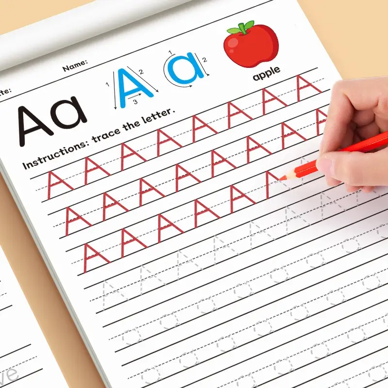 CPC & Ce Certified 32-Page Kids ABC Tracing Workbook, Preschool Learning Activity Book, Educational Tool for Early Childhood Development