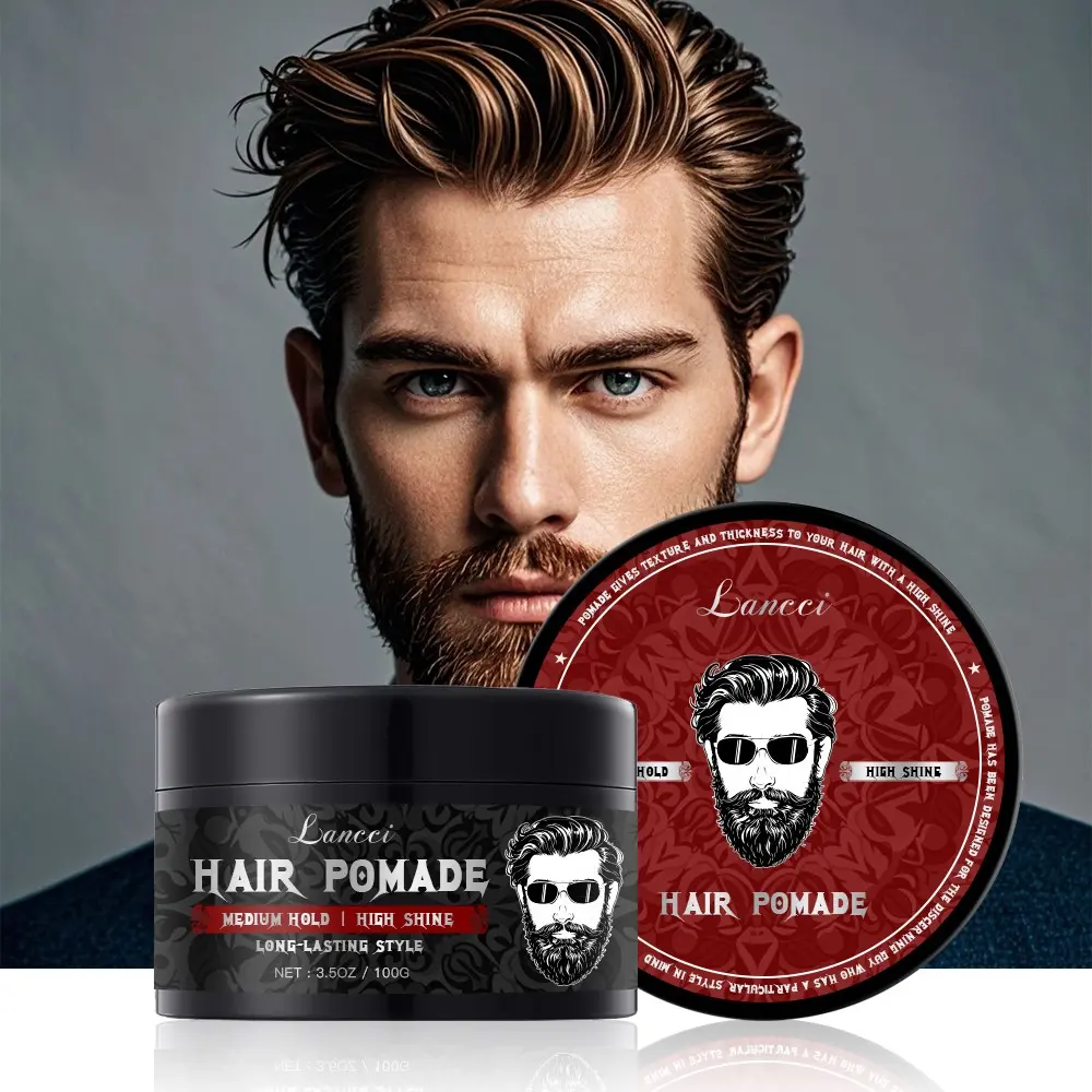 1 Piece Shiny Hair Pomade, Styling Hold Hair Wax, No Rinse Volumizing Hair Pomade, Fresh Look Hair Pomade, Easy to Use, Long-Lasting Shine