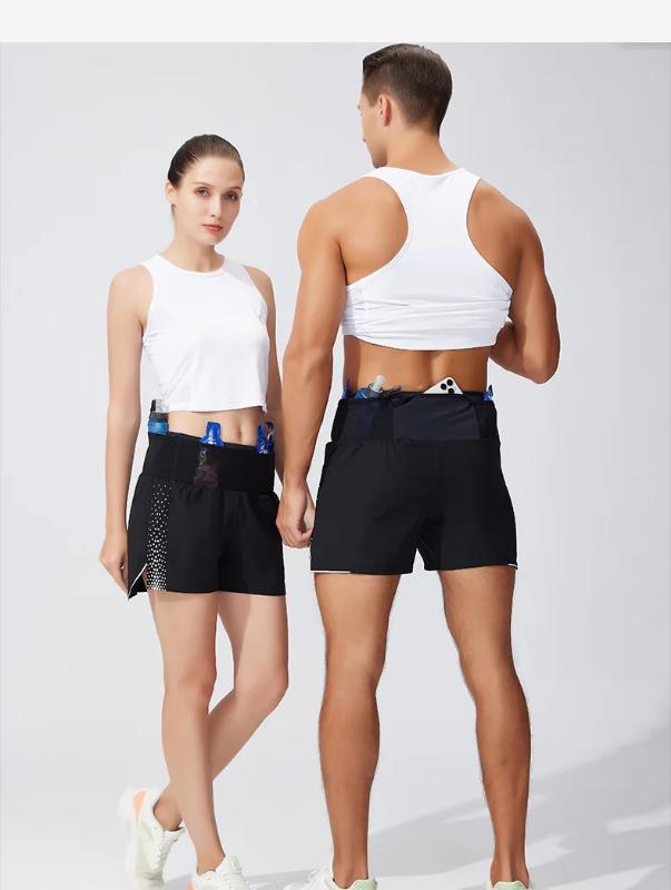 Kyn Apparel 2 in 1 Quick-Dry Running Shorts 3'' Marathon Athletic Training Shorts with Waist Pockets & Triangle Liner Shorts for Men Women