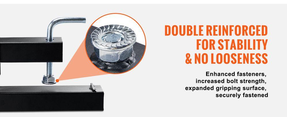 43/60" 2000/4000lbs Clamp on Pallet Forks Heavy Duty Tractor Forks with Adjustable Stabilizer Bar Tractor Bucket Forks for Tractor Attachments, Skid Steer, Loader Bucket