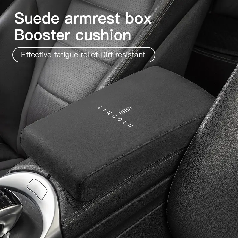 Car Armrest Mat Center Console Arm Rest Protection Cushion Auto Armrests Storage Box Cover Pad Car Interior Accessory Vehicle Accessories For Lincoln Navigator Continental Nautilus Aviator MKZ MKX MKC MKT MKS Corsair Mark E Interior Car Accessories