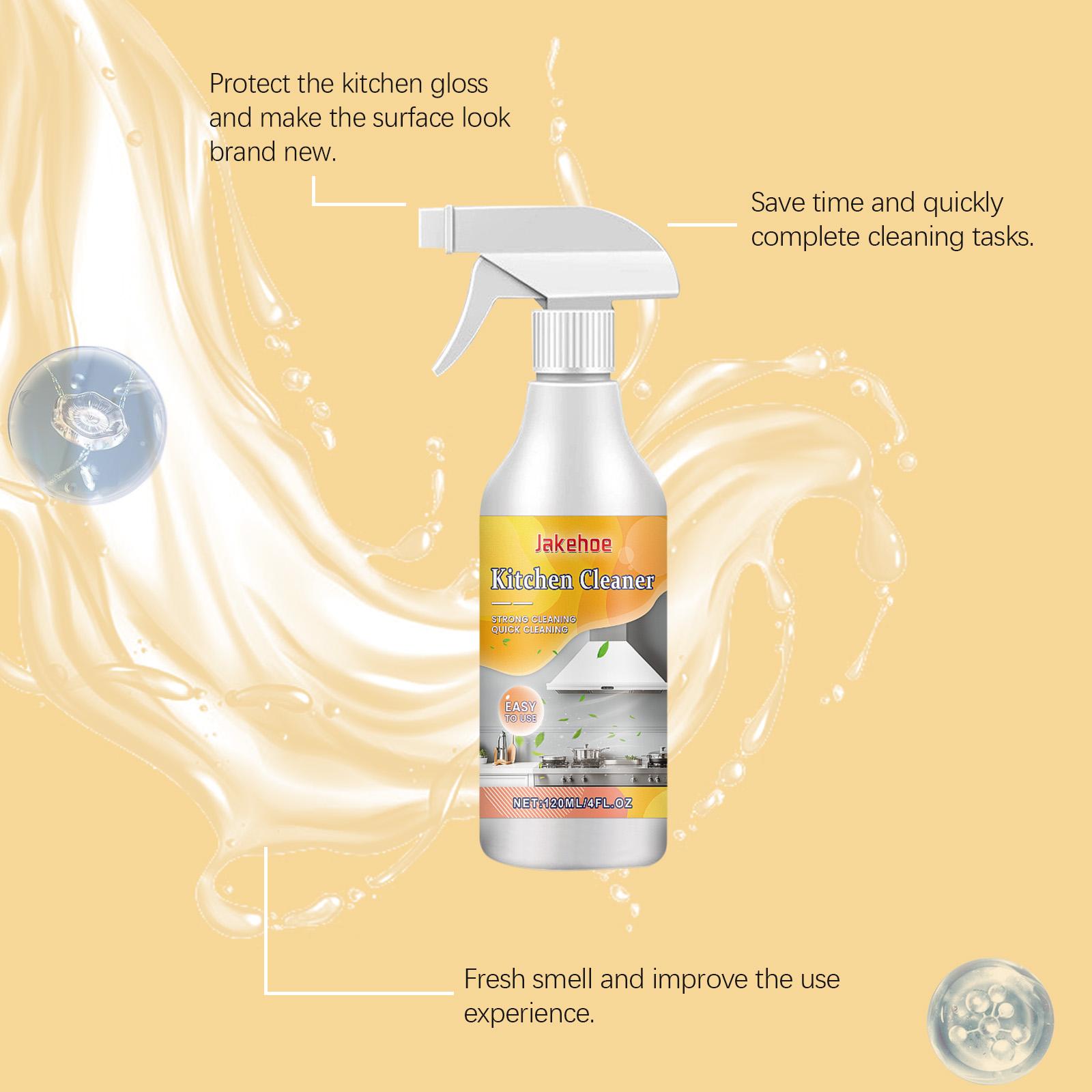 Jakehoe Kitchen Grease Cleaner Kitchen Cookware Cooktop Range Hood Oil And Stain Remover