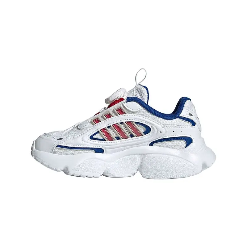 adidas Originals Ozmillen Synthetic Leather Fabric Boa Comfortable Fashion Shock Absorption Wear Resistant Low Top Running Shoes JR8365
