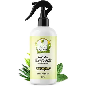 Based Odor : Neutralizing  -  Stubborn y Odors w/Botanical Extracts Area Deodorizer,  Poop  &  Interior Funk Freshener (8 fl oz, Lemongrass)