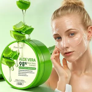 98% Aloe Vera Gel, Post-Sun Relief Moisturizing Balm, Hydrating and Firming Face Cream, 300g, Single Item, 12 Months Shelf Life