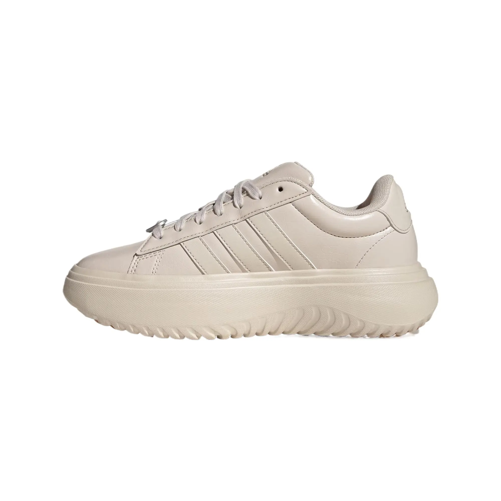 adidas Grand Court Platform Versatile Durable Low-Top Tennis Shoes JH8667, Platform Sole